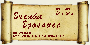 Drenka Đošović vizit kartica